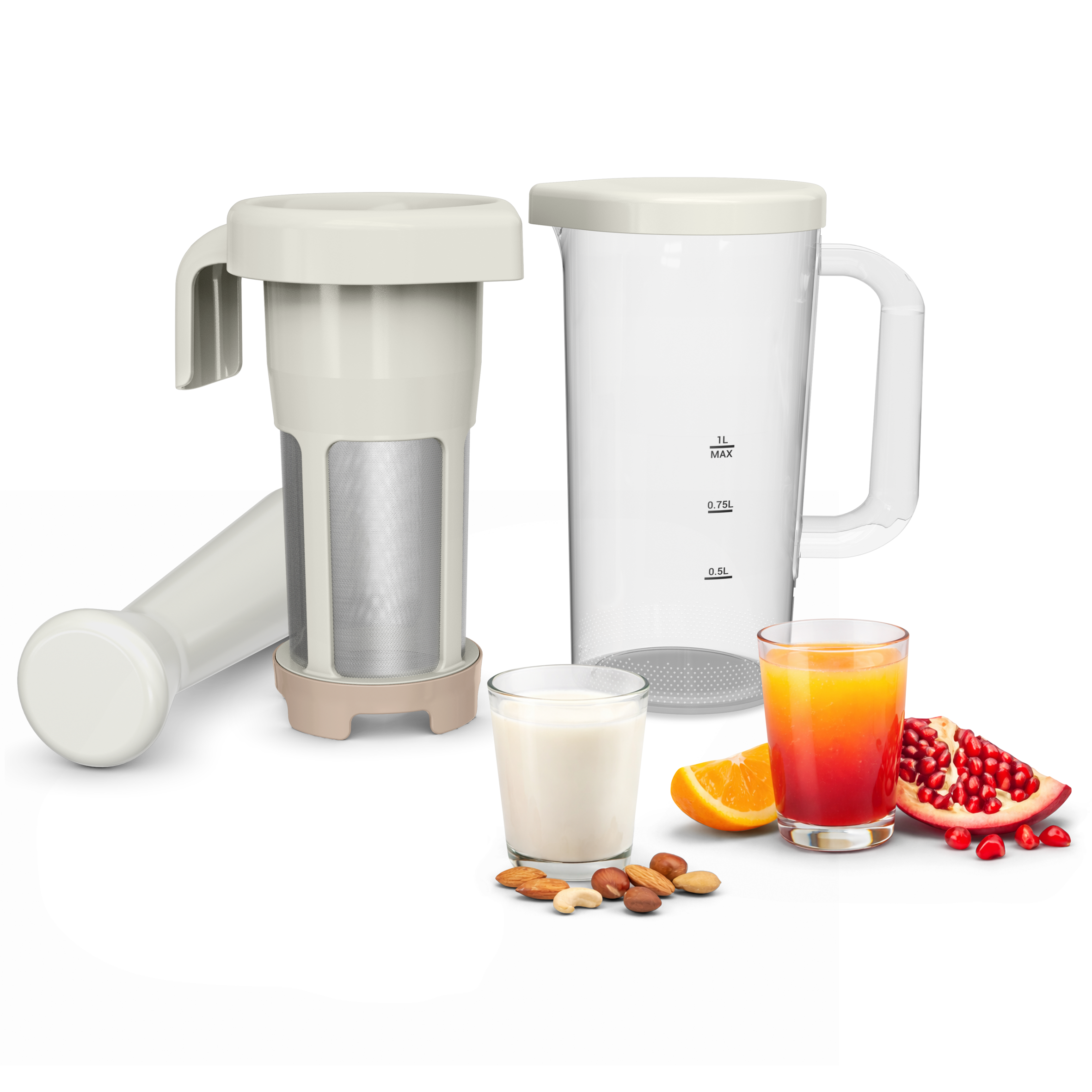 Easy Milker, Juicer & Plant-Based Milk Maker, Quick & Easy, 1L.