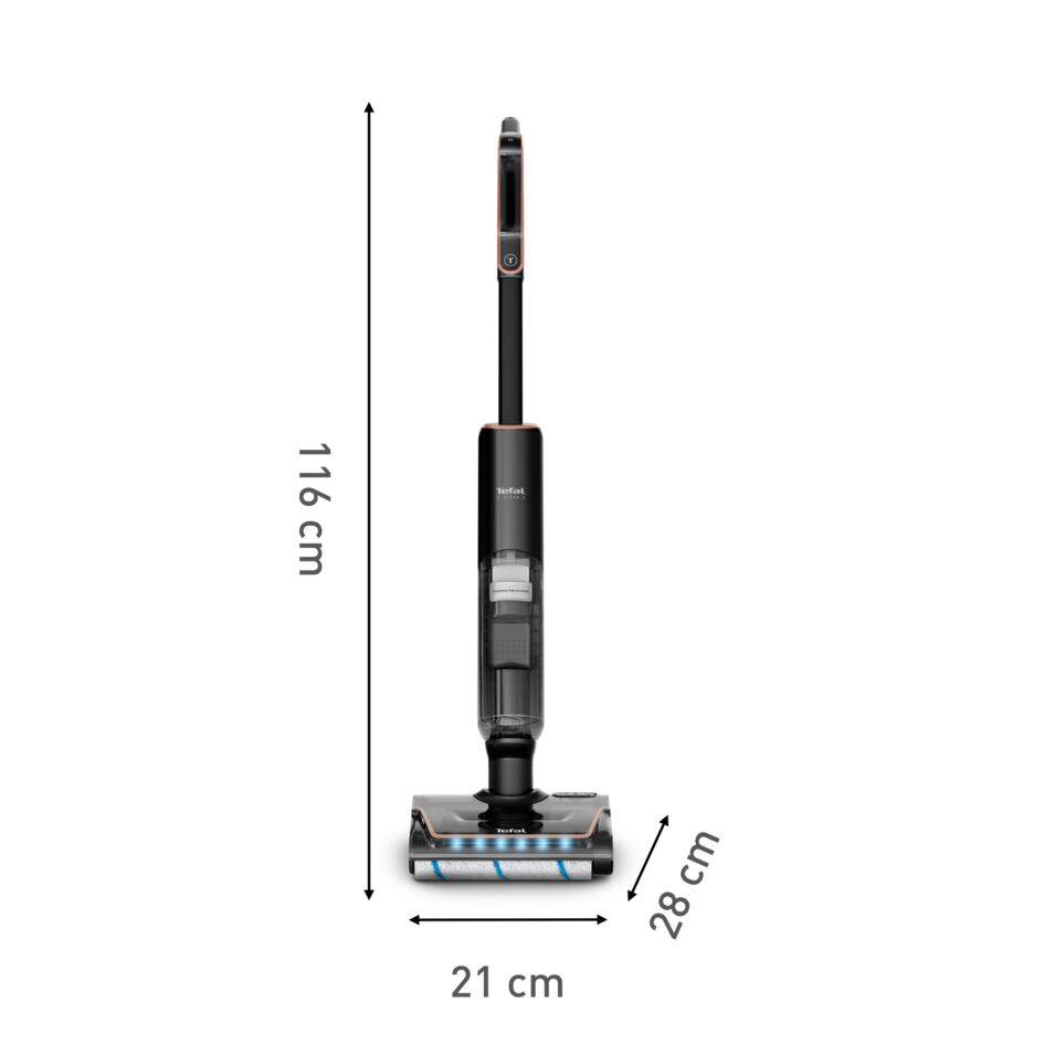 Bezprzewodowy odkurzacz myjący Tefal X-Clean 7, 50 min, samoczyszczenie i suszenie