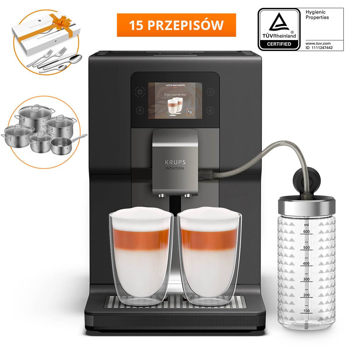 Ekspres do kawy automatyczny KRUPS INTUITION PREFERENCE+ EA875U (grafit)