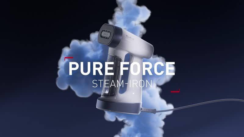Pure Force, Parownica do ubrań, 2-w-1łączy w sobie funkcje żelazka i parownicy