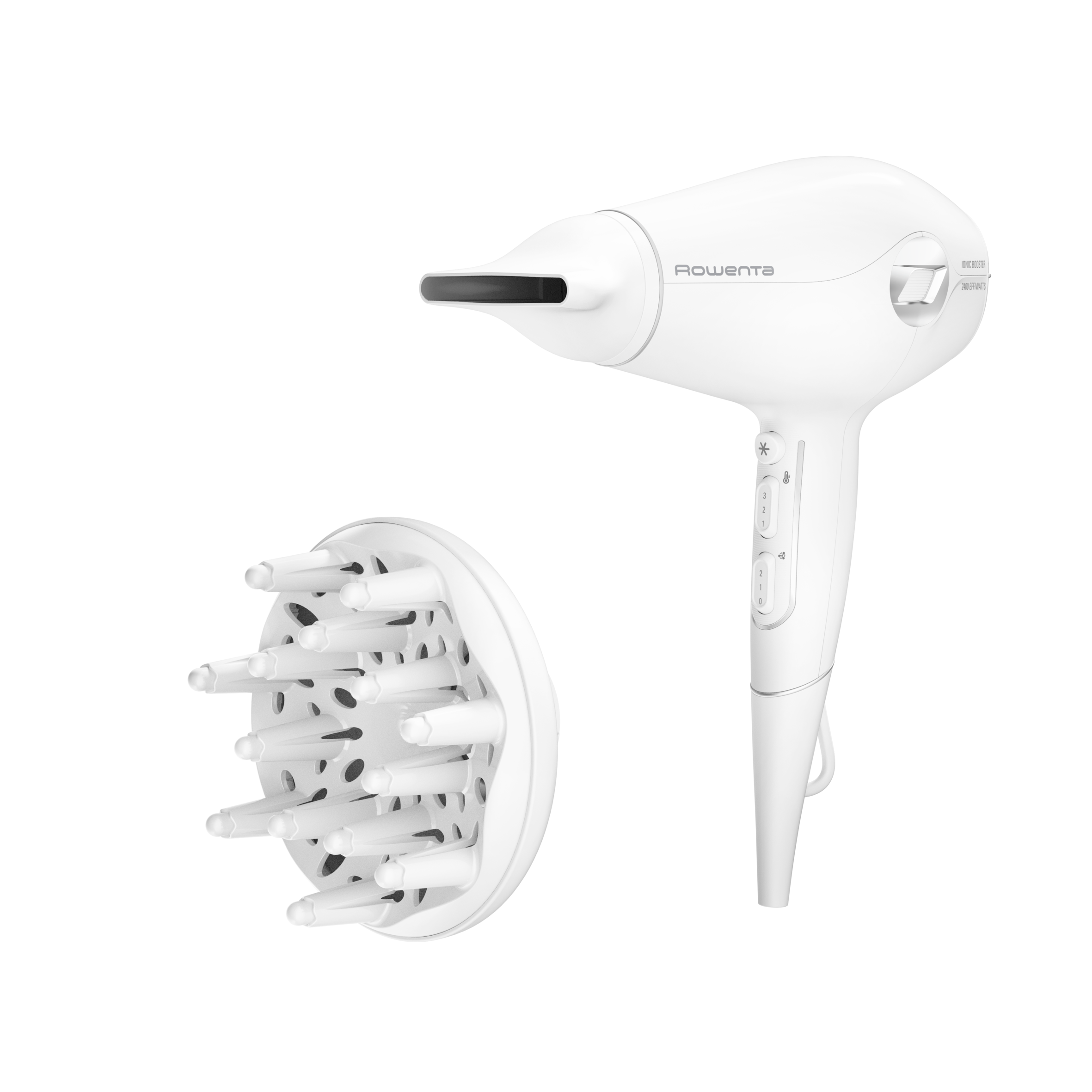 Suszarka do włosów, Rowenta Volumizer, jonizacja, zimny nadmuch, 3 poziomy