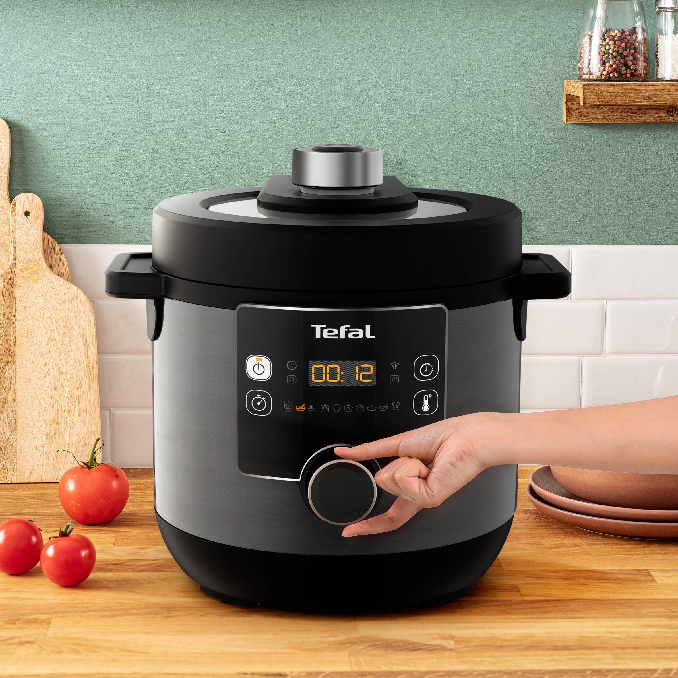 Multicooker z pokrywą do zapiekania TEFAL TURBO CUISINE&FRY CY7788