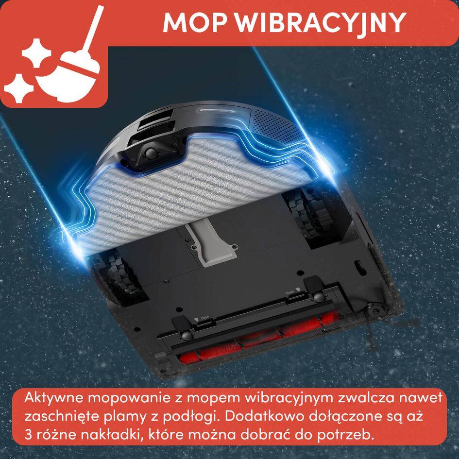 Robot sprzątający, Tefal X-Plorer S220+, 5600 Pa, 120 min, aktywne mopowanie