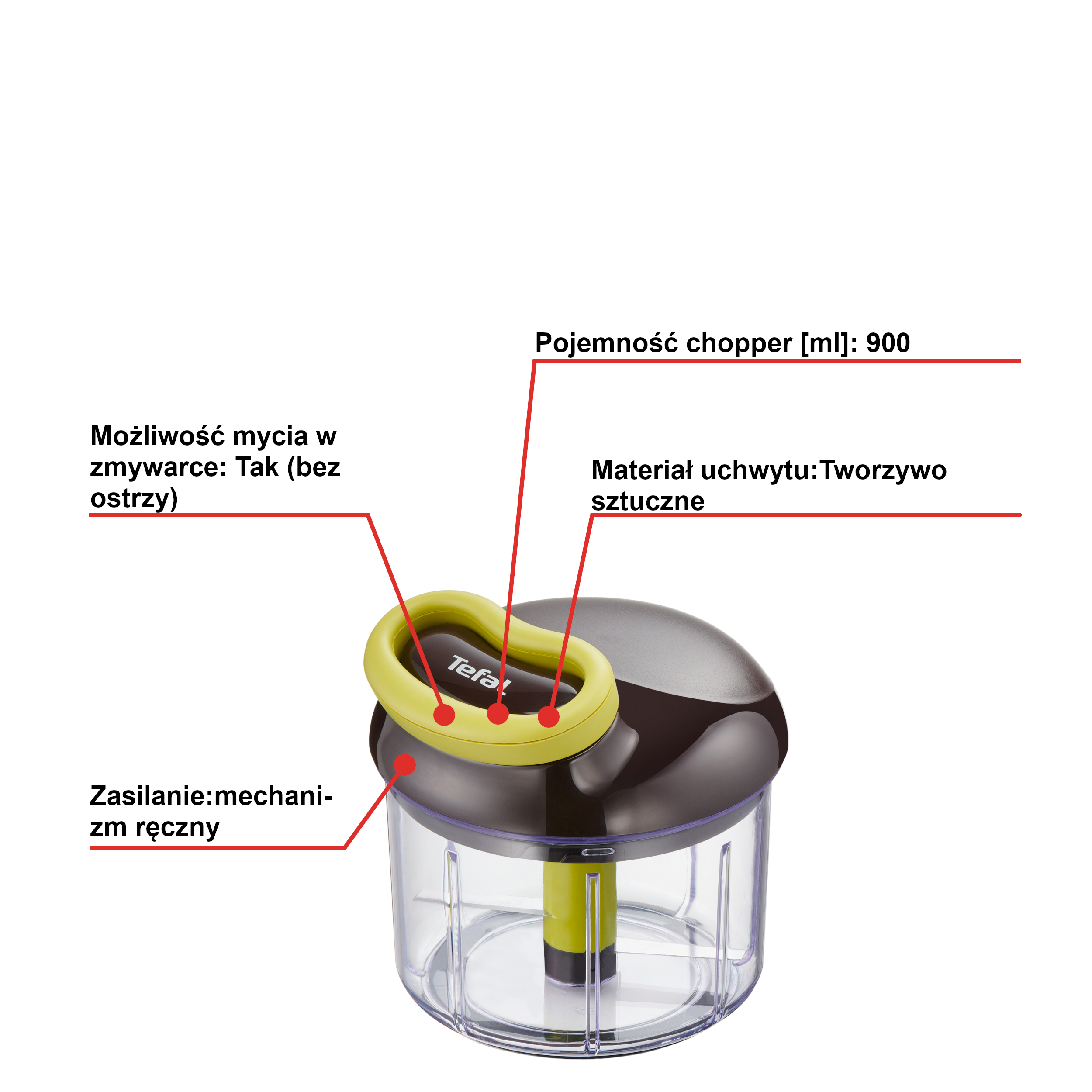 Rozdrabniacz chopper TEFAL 900ml