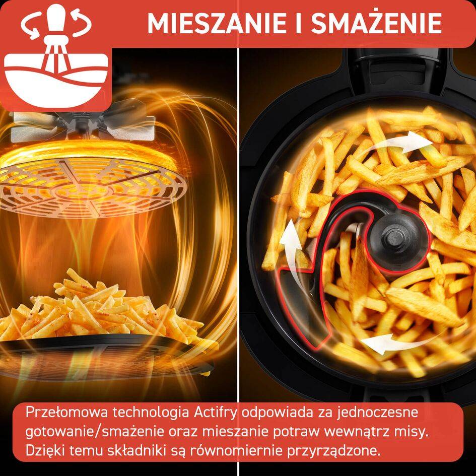 Frytkownica beztłuszczowa i multicooker airfryer TEFAL ACTIFRY MY741C