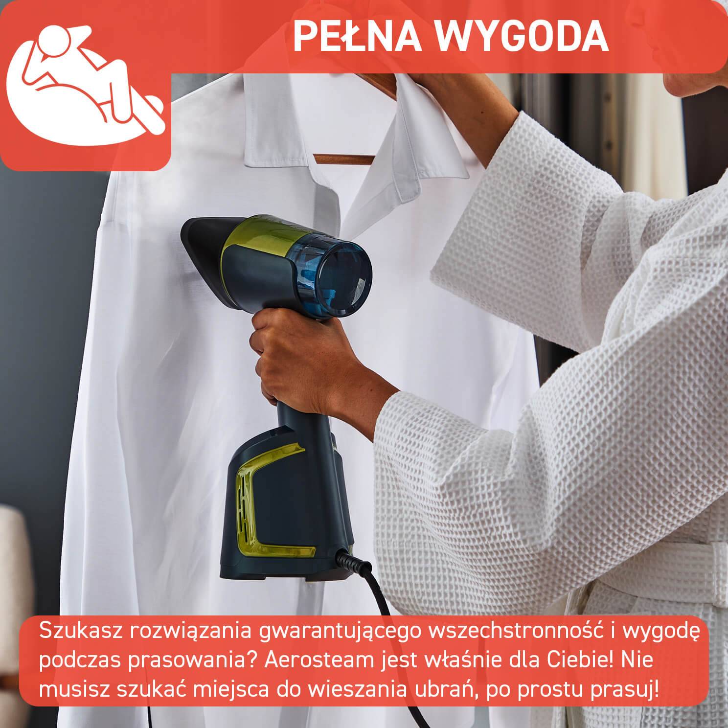 Parownica do ubrań Tefal AeroSteam DT9810 1400W