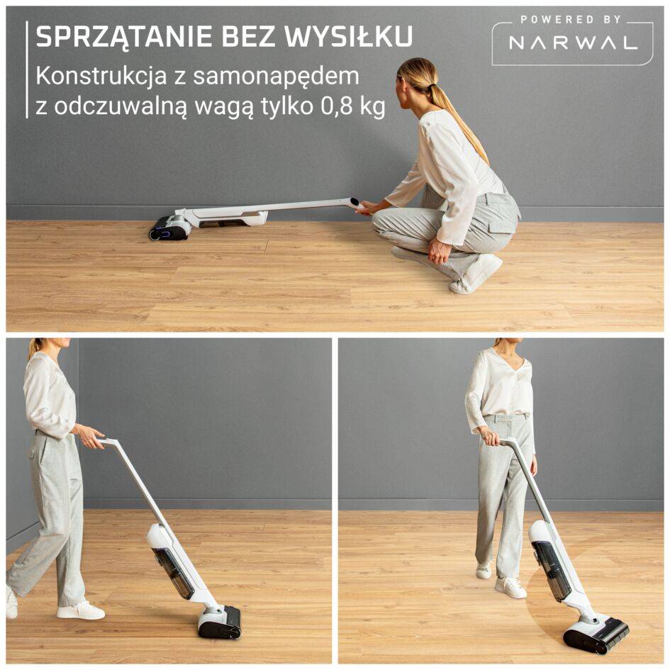 Bezprzewodowy odkurzacz myjący Tefal X-Clean 10, 60 min, samoczyszczenie i suszenie