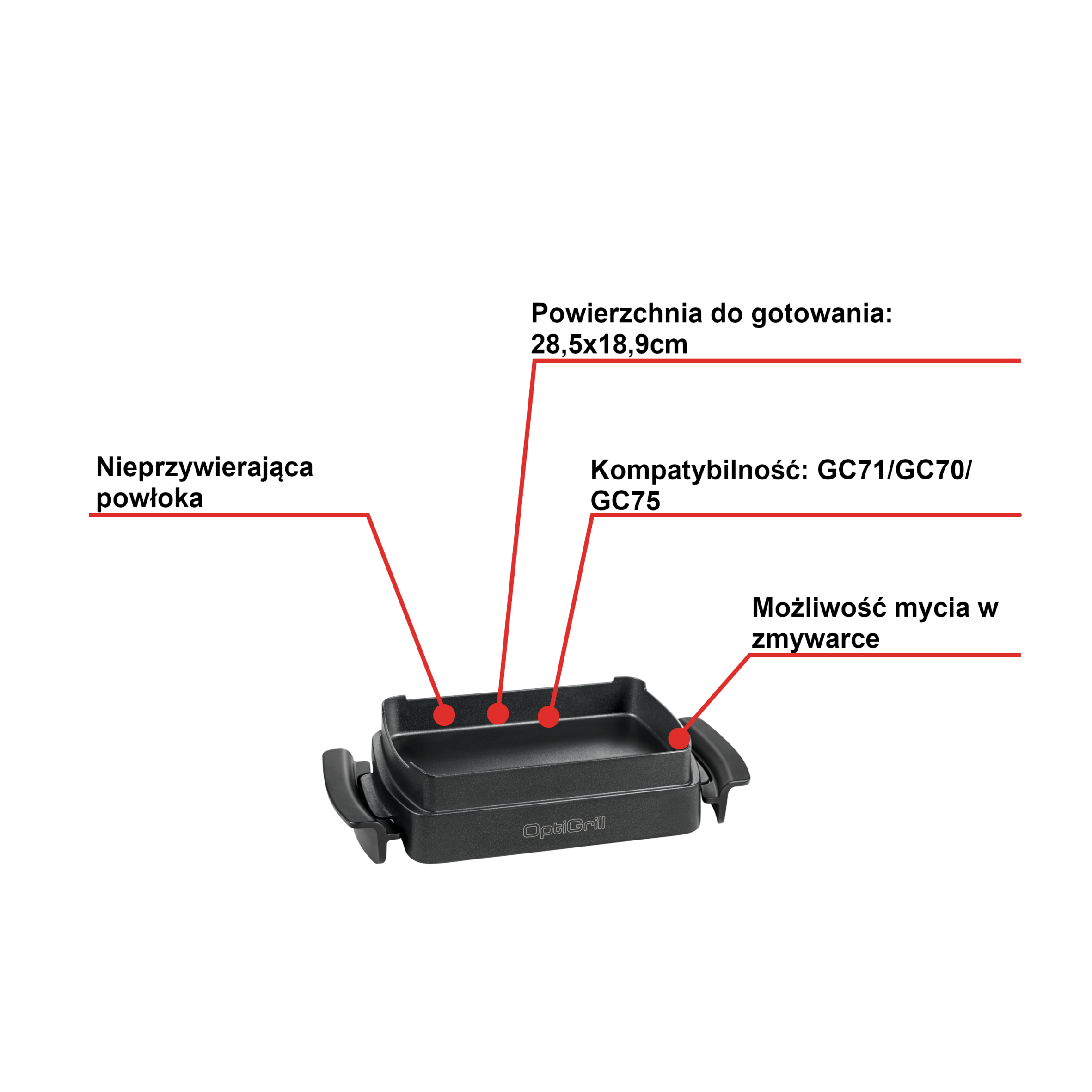 Akcesorium SNACKING&BAKING do grilla elektrycznego TEFAL OPTIGRILL XA7258