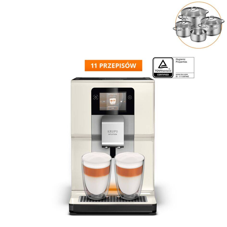 Ekspres do kawy automatyczny KRUPS INTUITION PREFERENCE+ EA872A (kość słoniowa)