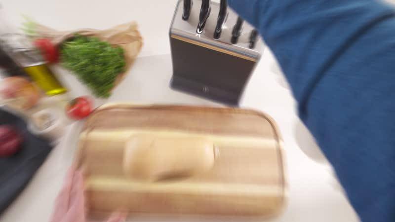 EverSharp 5-elementowy zestaw noży i blok na noże ze wbudowaną ostrzałką