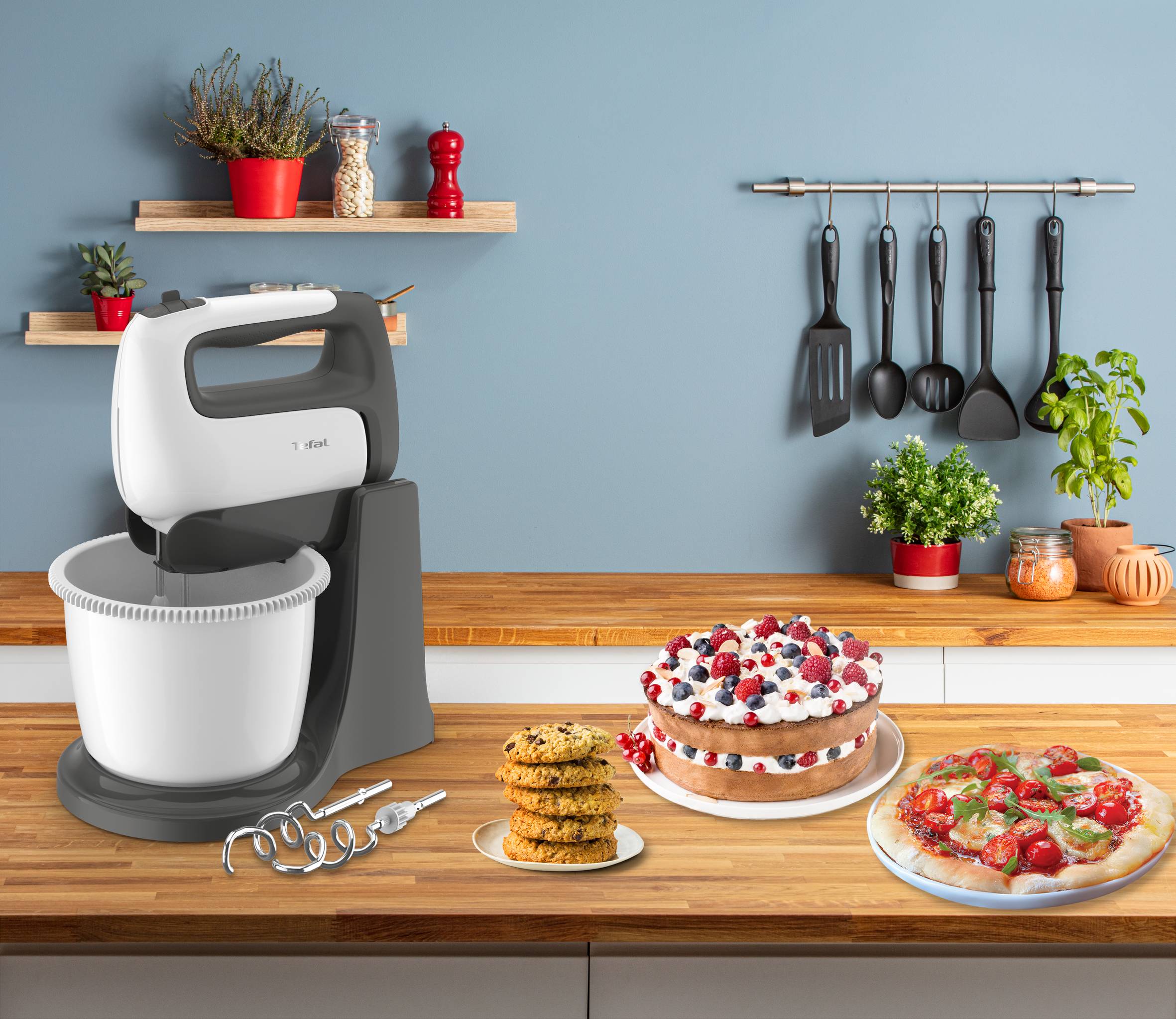 Mikser TEFAL PREP'MIX+ HT464138 + misa