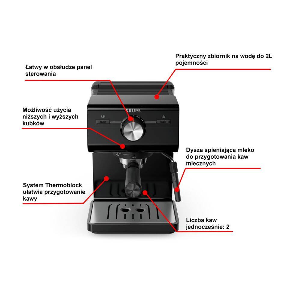 Ekspres kolbowy KRUPS Authentic C50 XP381810