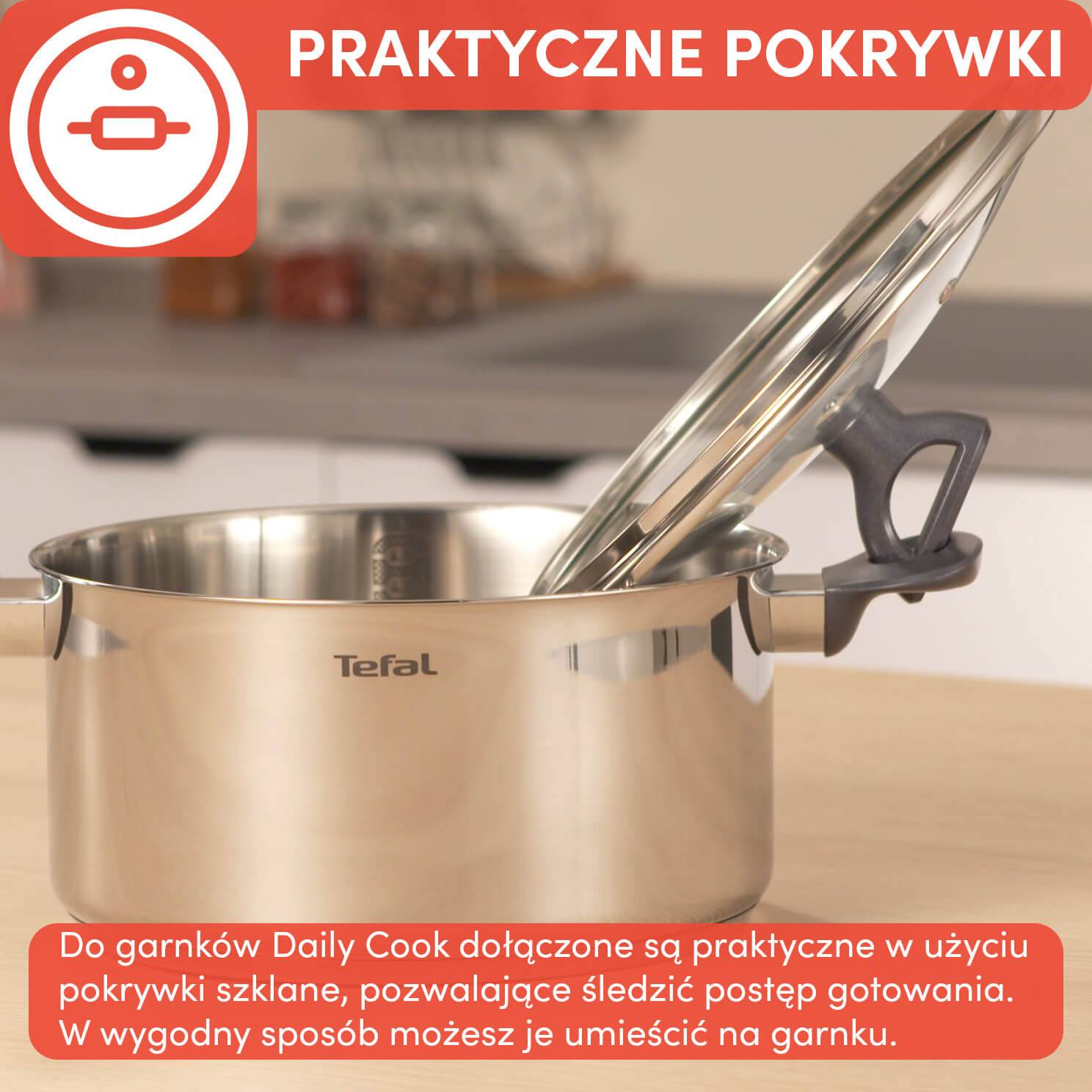 Garnek TEFAL DAILY COOK 20cm(3l)+pokrywka