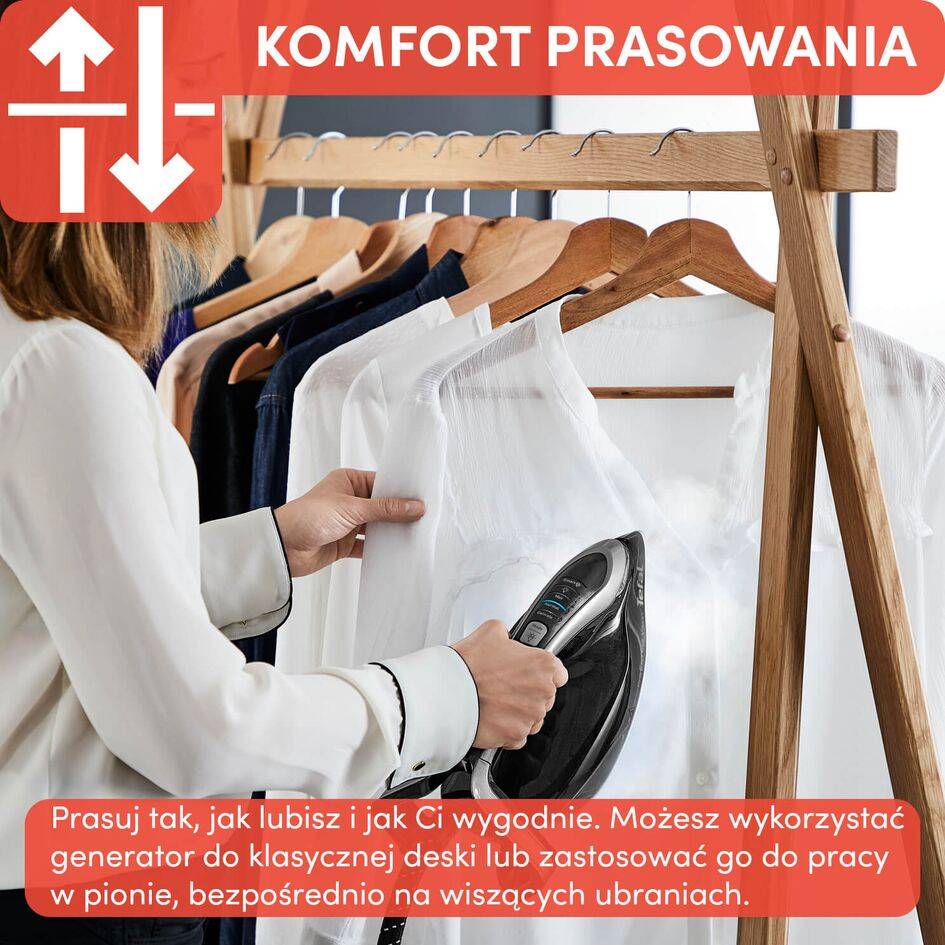 Generator pary, Tefal Pro Express Vision, 180 g/min, 9 bar, cichy