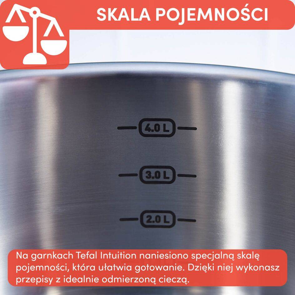 Zestaw garnków z pokrywkami TEFAL INTUITION - 10 elementów
