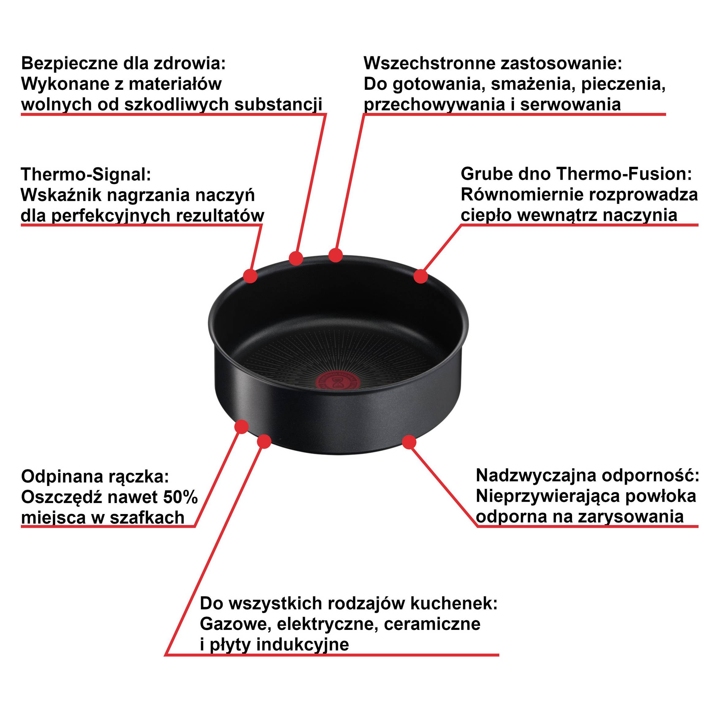 Patelnia głęboka TEFAL INGENIO UNLIMITED 24 cm