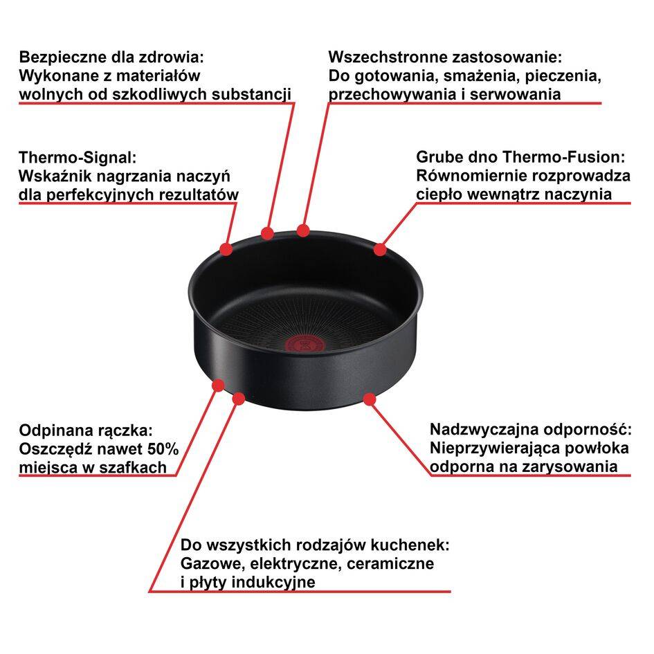 Patelnia głęboka TEFAL INGENIO UNLIMITED 24 cm