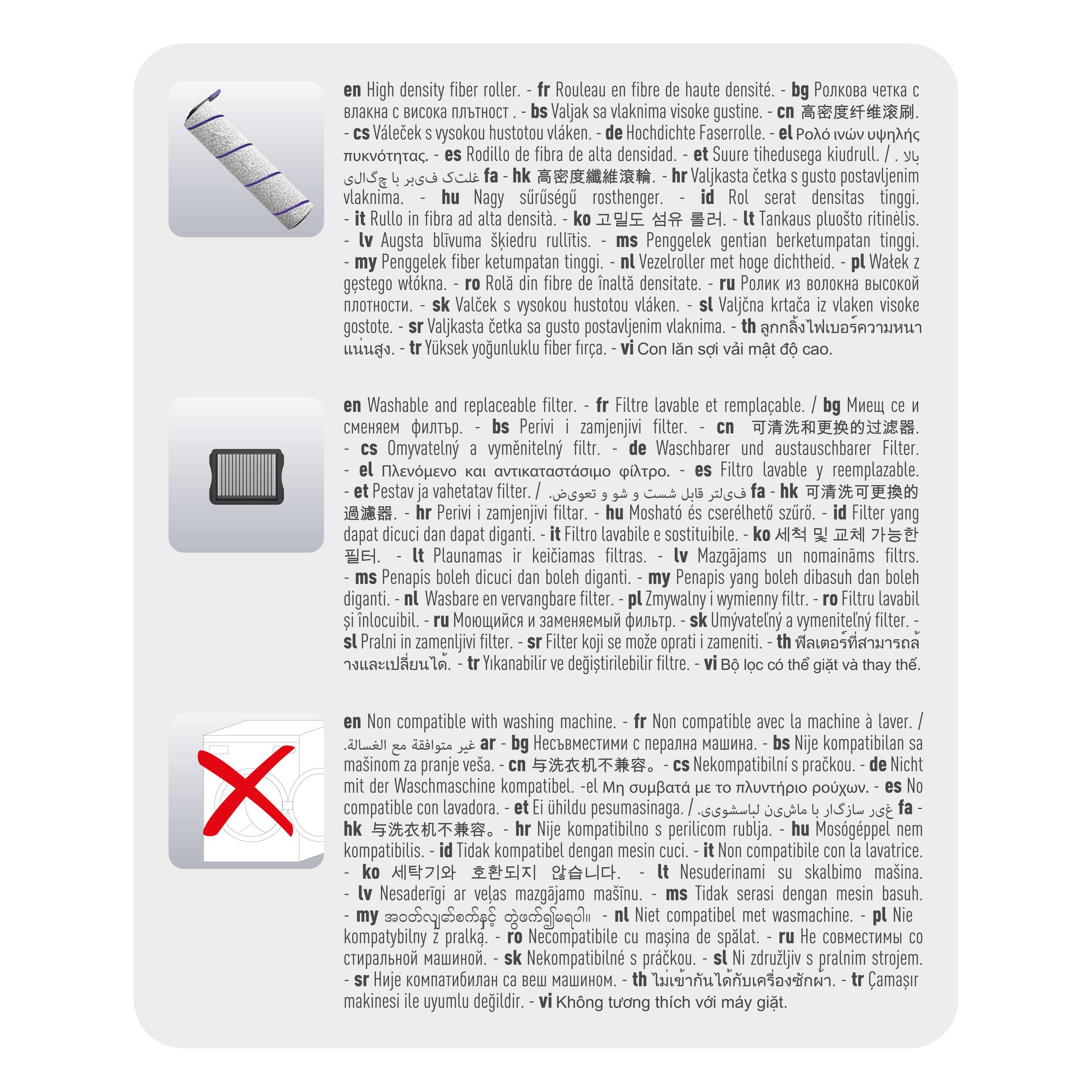 ZR336A01 X-Clean 10 Zestaw akcesoriów Rowenta