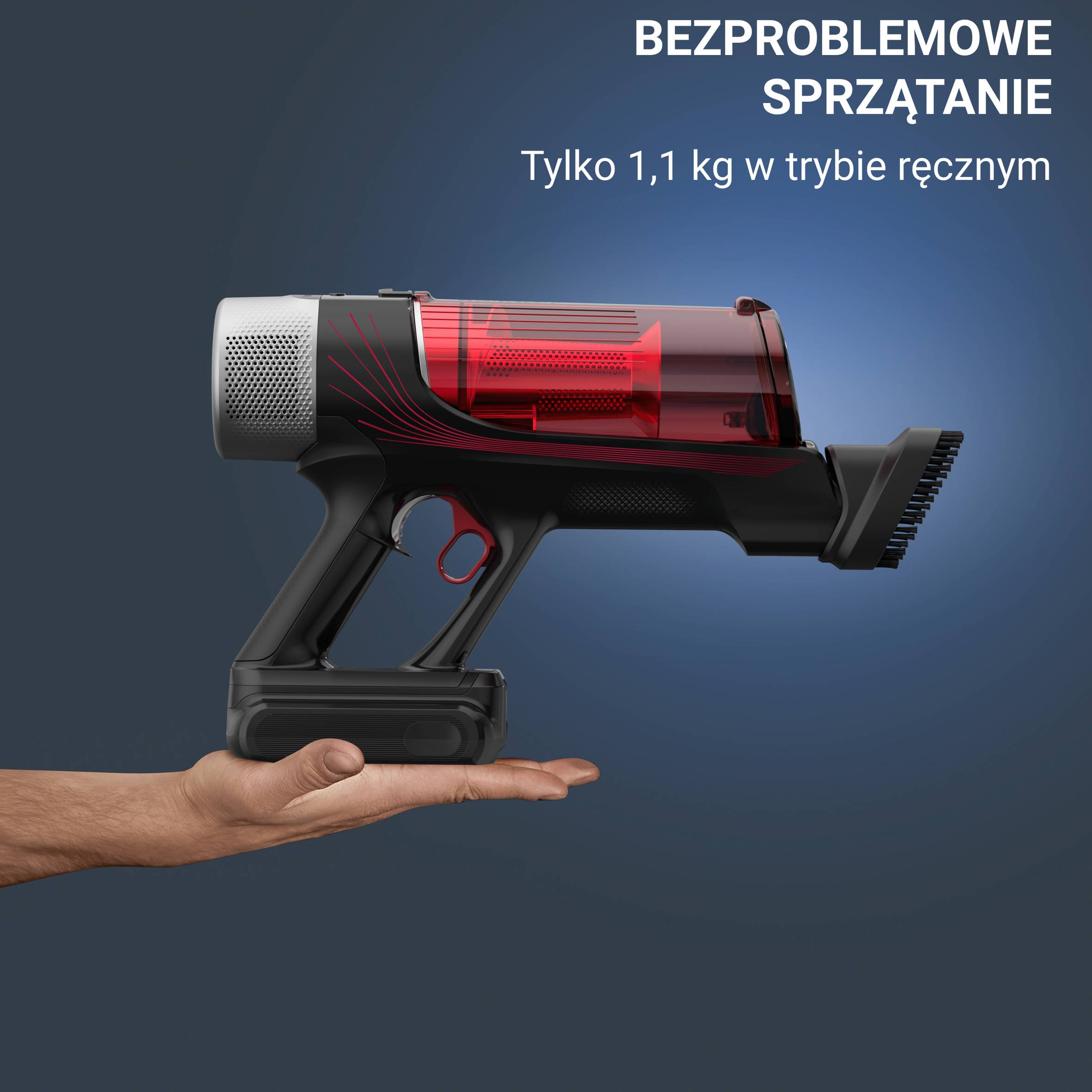 Odkurzacz bezprzewodowy, Tefal X-Force Flex 9.60, 100 AW, 45 min, szczotka Animal