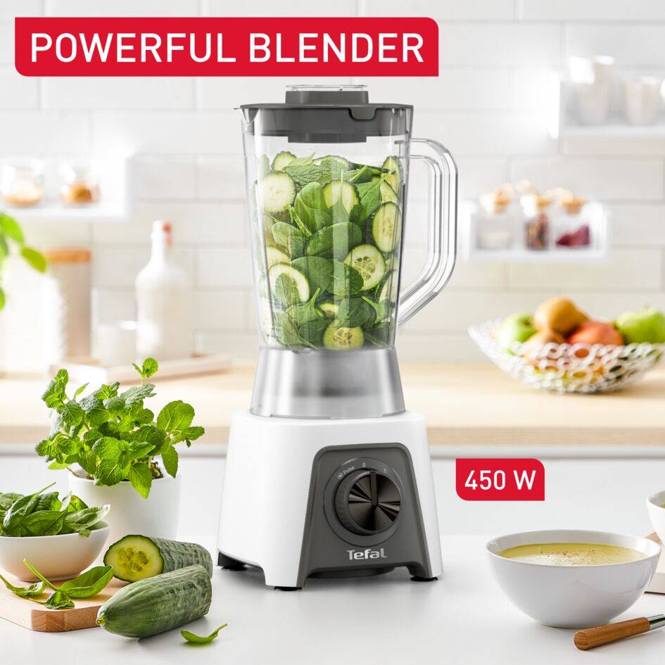 Blender kielichowy mikser TEFAL Blendeo+ BL2C0130 kruszy lód ostrza 450W