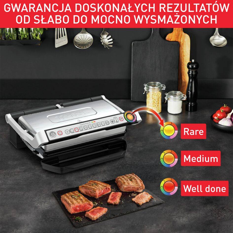 Grill elektryczny TEFAL OPTIGRILL+ SNACKING&BAKING XL GC724D