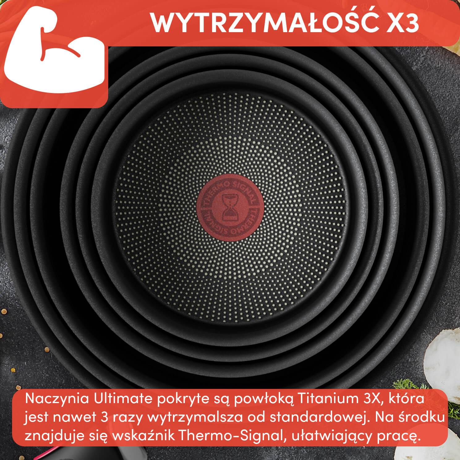 Zestaw patelni TEFAL INGENIO ULTIMATE - 3 elementy
