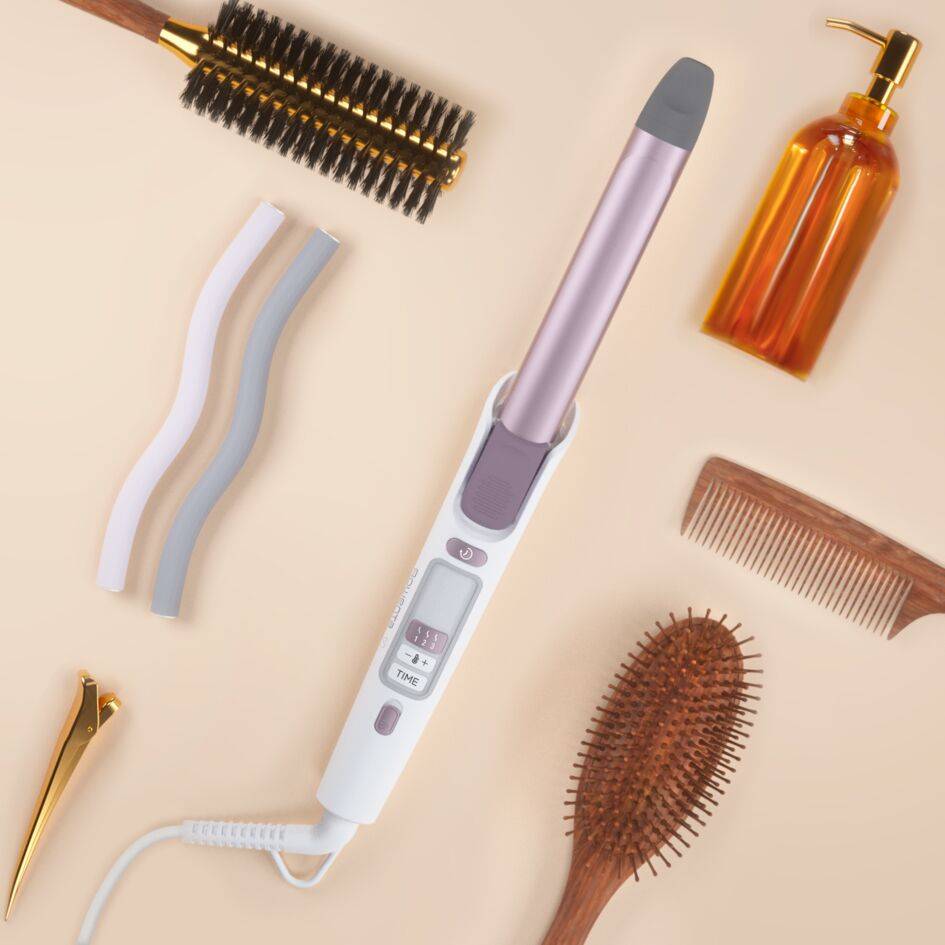 Lokówka do włosów, Rowenta Premium Care Precious Curls, obrotowa, LCD, keratynowa