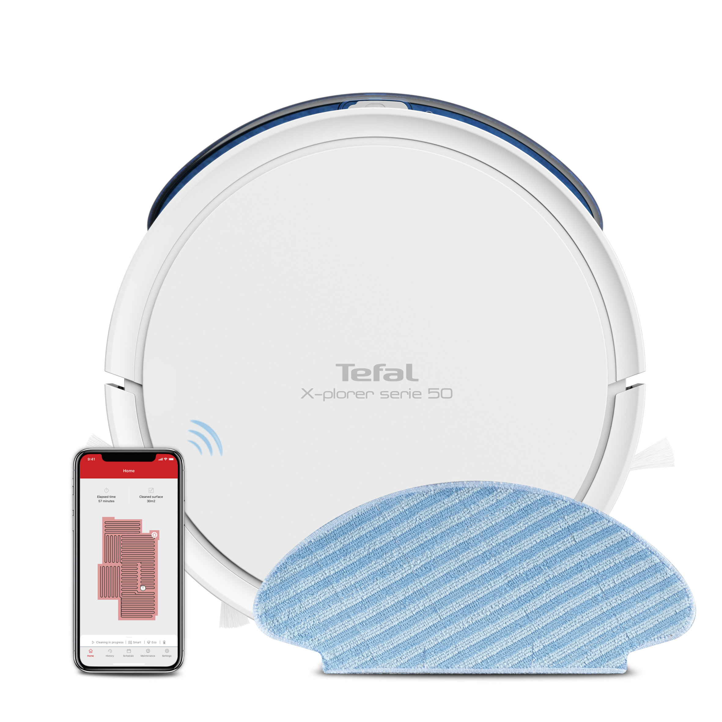 X-PLORER SERIE 50 RG7387 Skuteczne odkurzanie i mopowanie