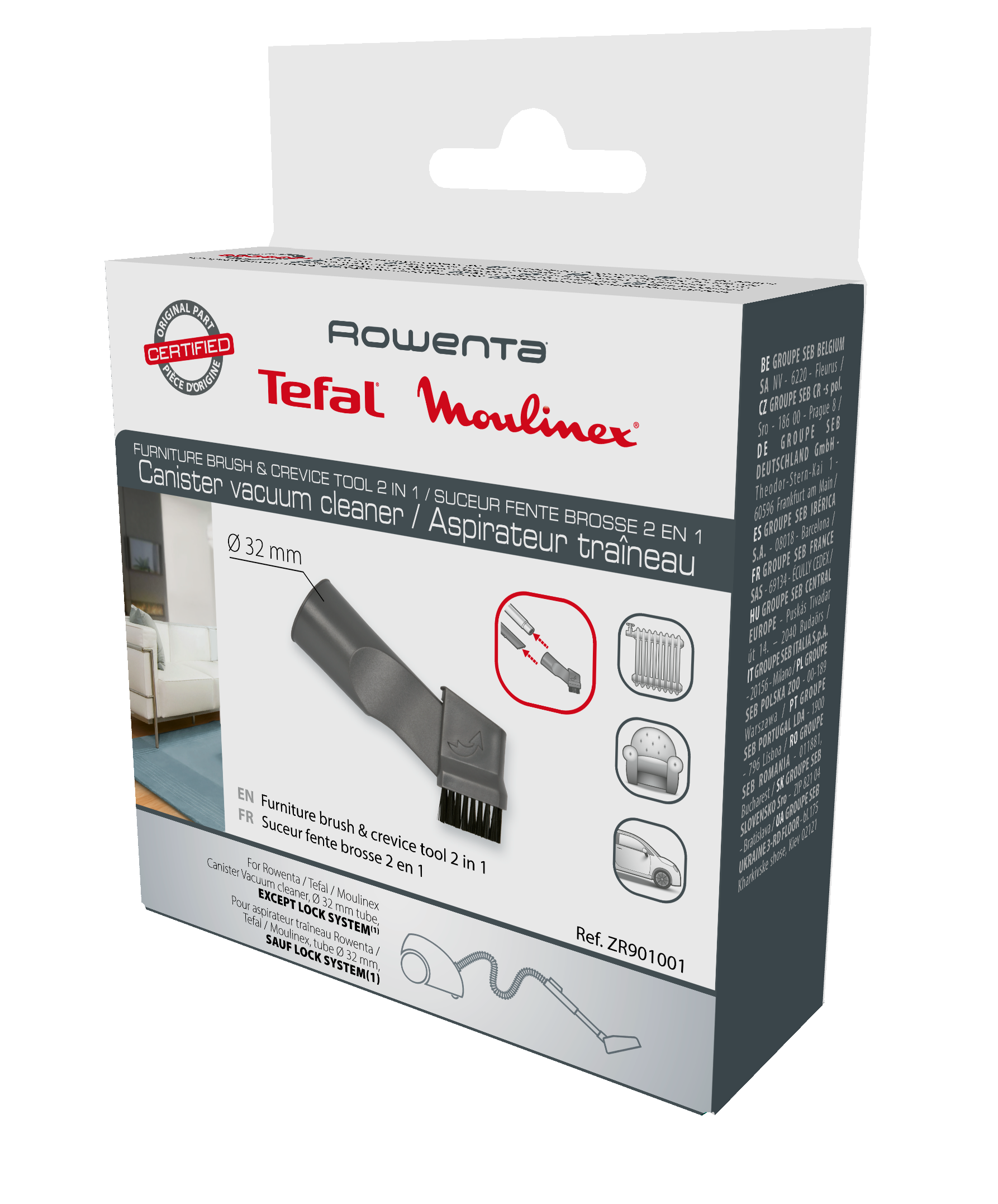 Ssawka szczelinowa i szczotka 2 w 1 ZR901001