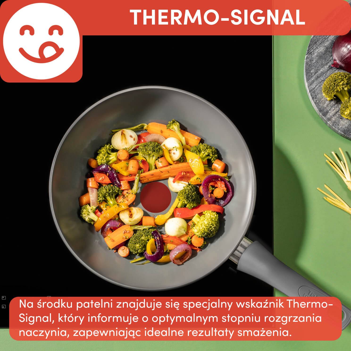 Patelnia ceramiczna wok TEFAL RENEWAL 28cm