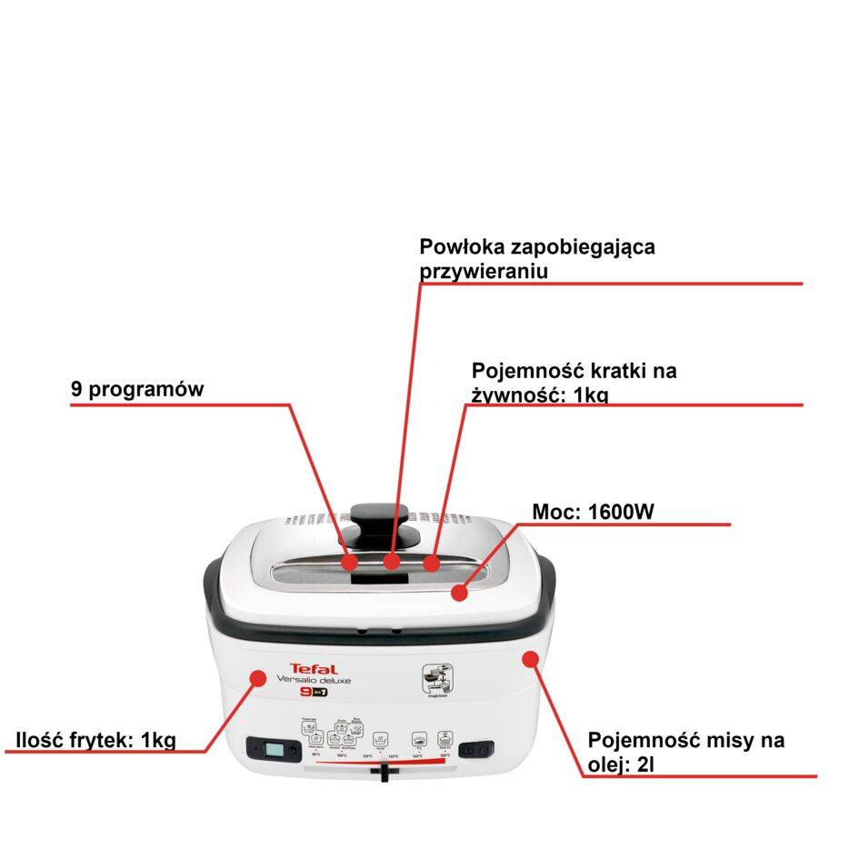 Frytkownica tradycyjna TEFAL VERSALIO DELUXE FR4950