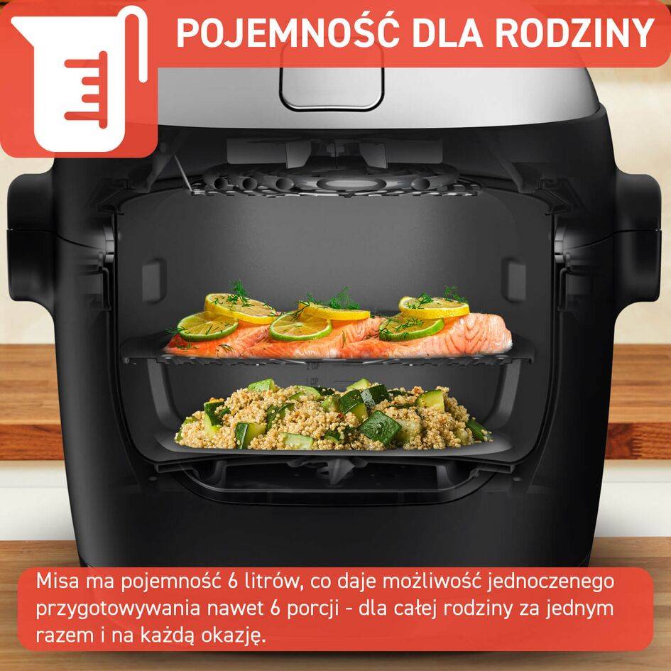 Frytkownica beztłuszczowa i multicooker airfryer TEFAL ACTIFRY MY741C
