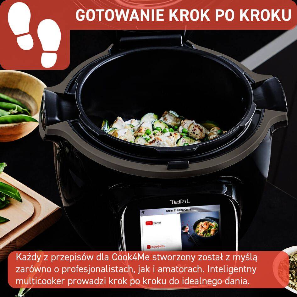 Inteligentny multicooker TEFAL COOK4ME TOUCH WIFI CY9128