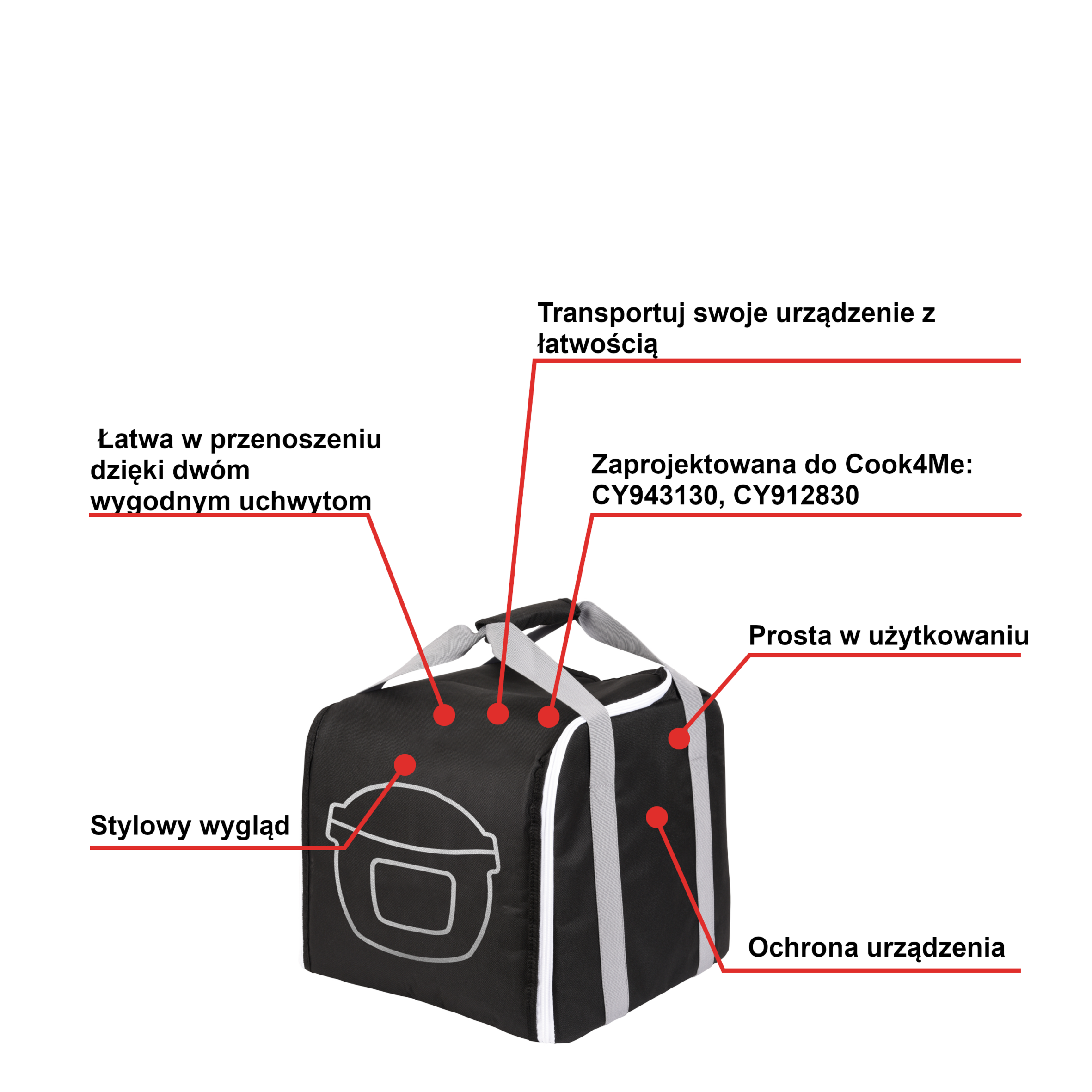 Torba transportowa do Tefal Cook4Me XA6078