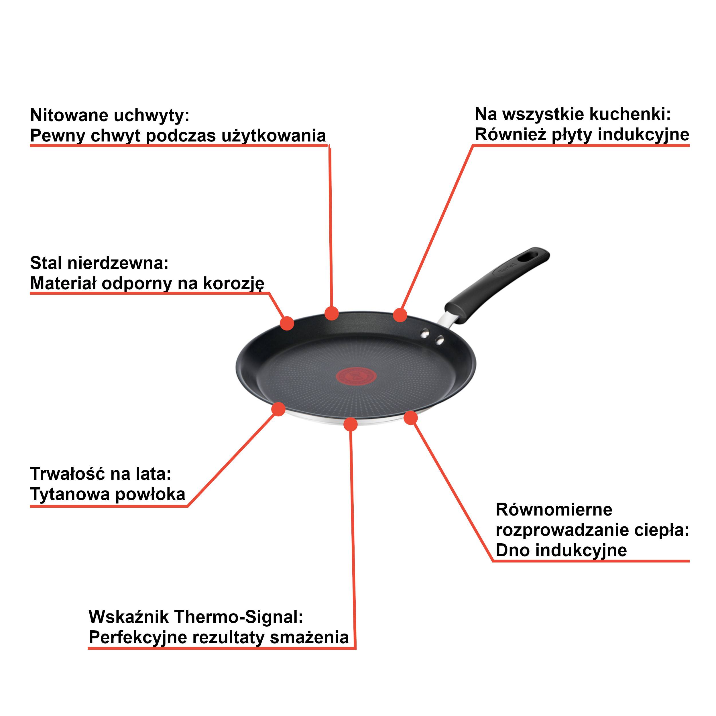 Patelnia naleśnikowa TEFAL DUETTO+ 25cm
