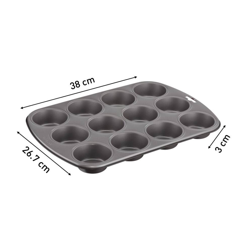 Blacha do pieczenia muffin prostokątna TEFAL EASY BAKE 38x27cm 