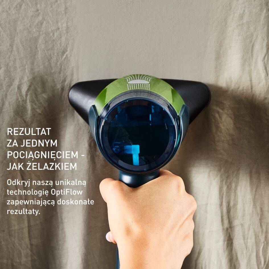 AeroSteam, ręczna parownica, rezultaty za jednym pociągnięciem, szybka i łatwa pielęgnacja odzieży