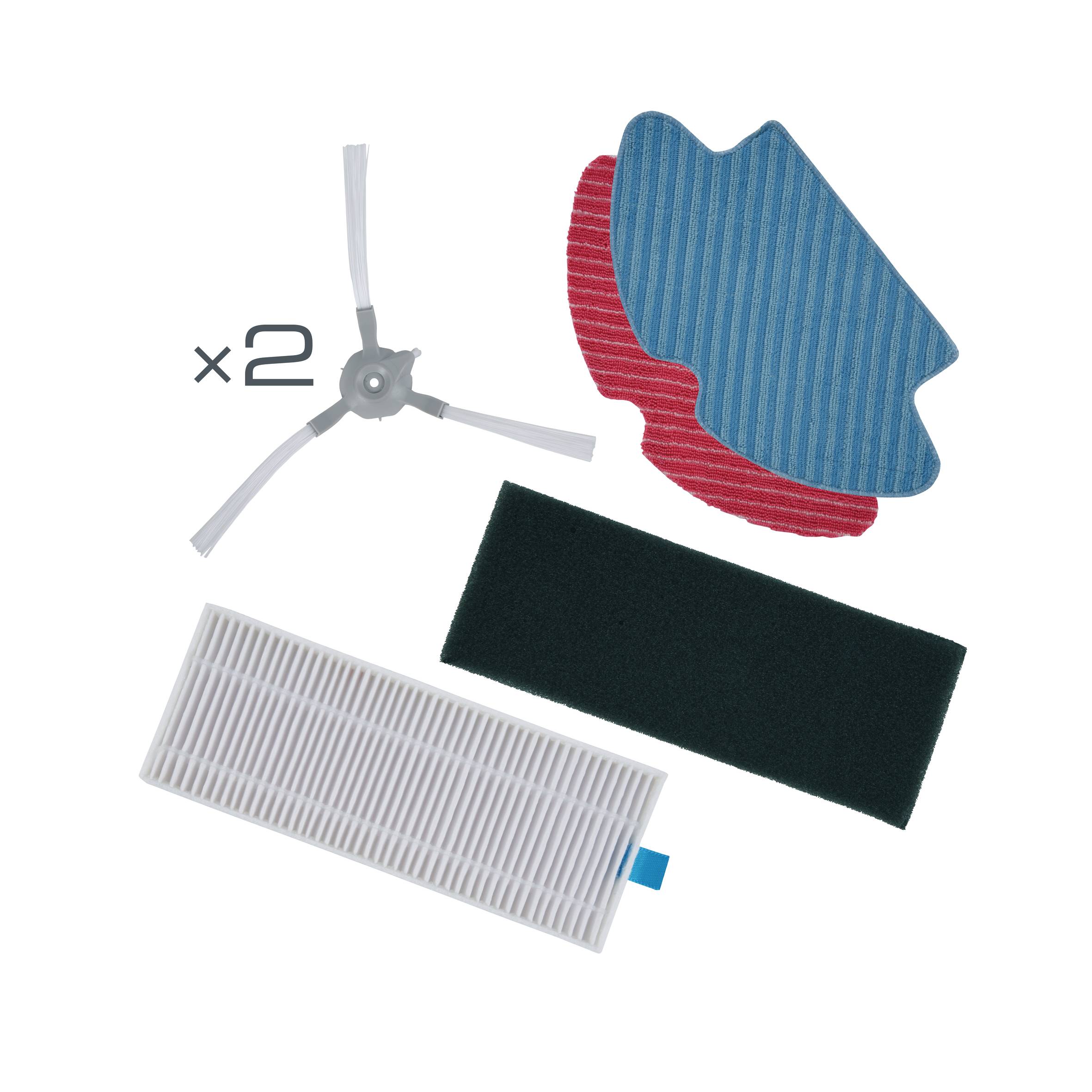 Ściereczki mopujące + szczotki boczne + filtry ZR762000