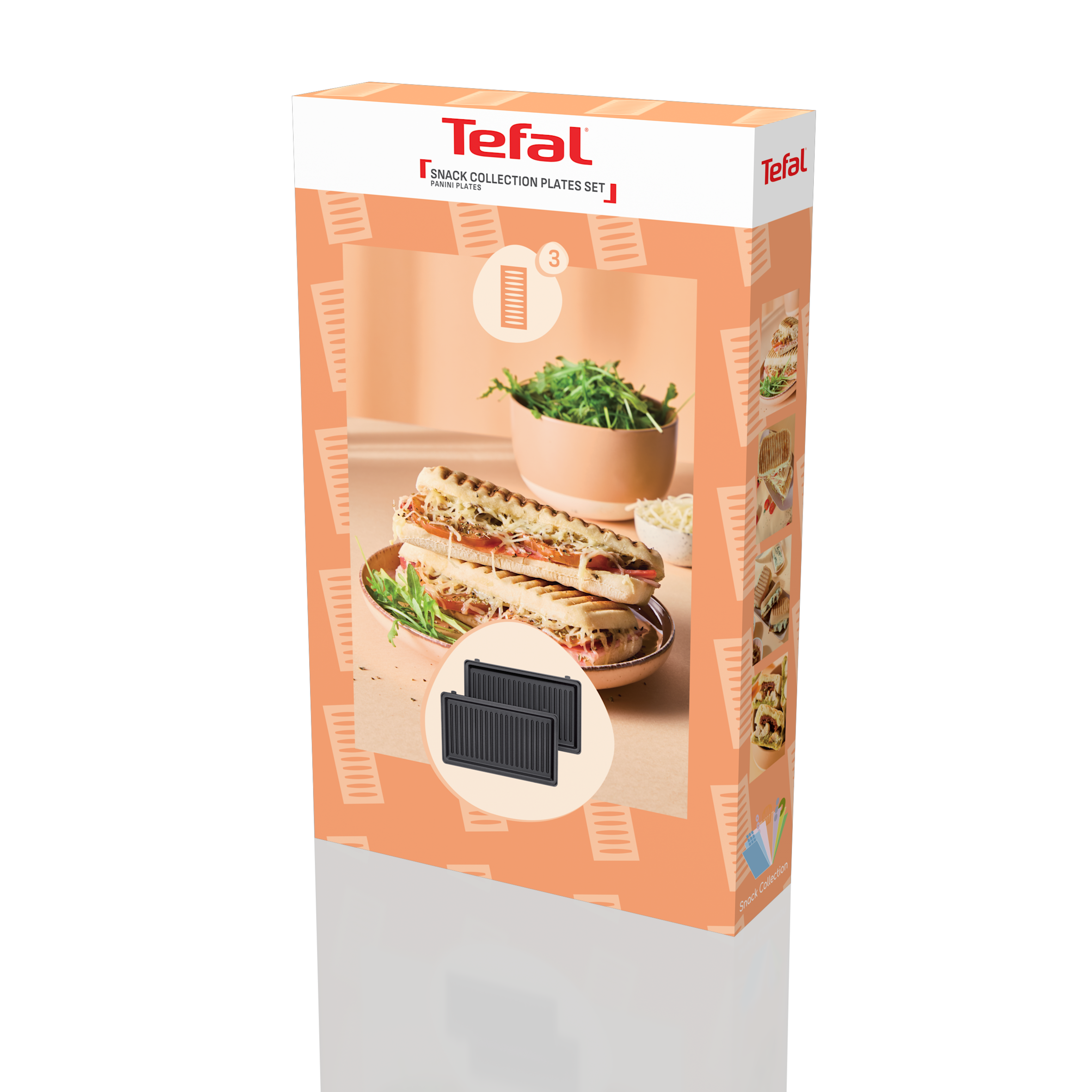 2 płytki do panini Snack Collection XA8103F0