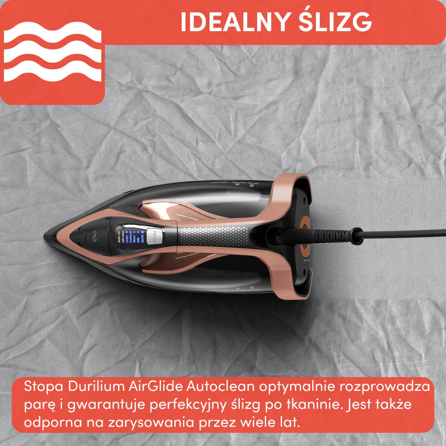 Tefal Power, żelazko parowe, 3200W, mocne, automatyczne wyłączanie
