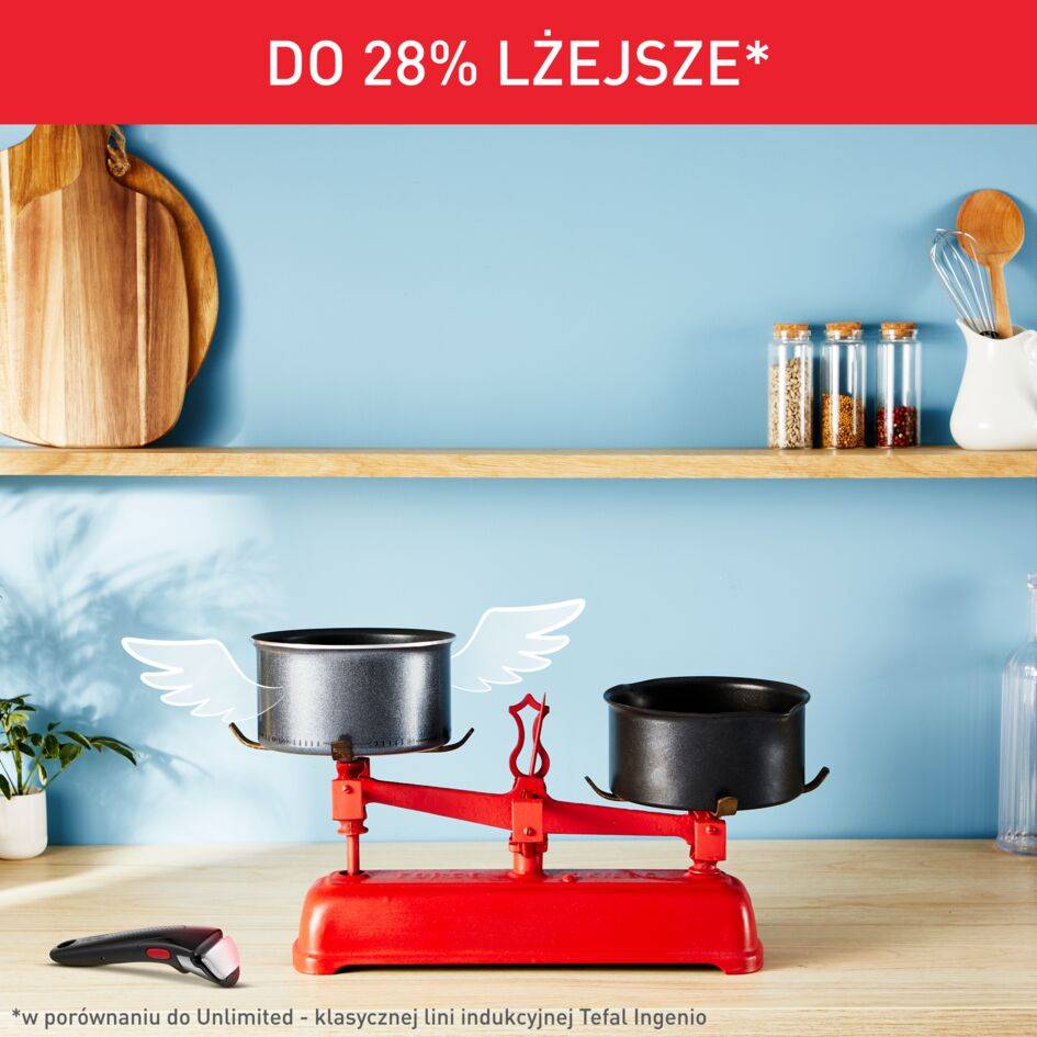 Zestaw garnków TEFAL INGENIO  SO'LIGHT - 3 elementy
