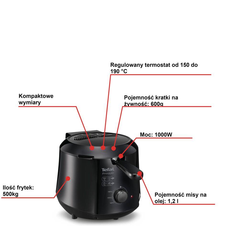 Frytkownica tradycyjna TEFAL PRINCIPIO FF2308