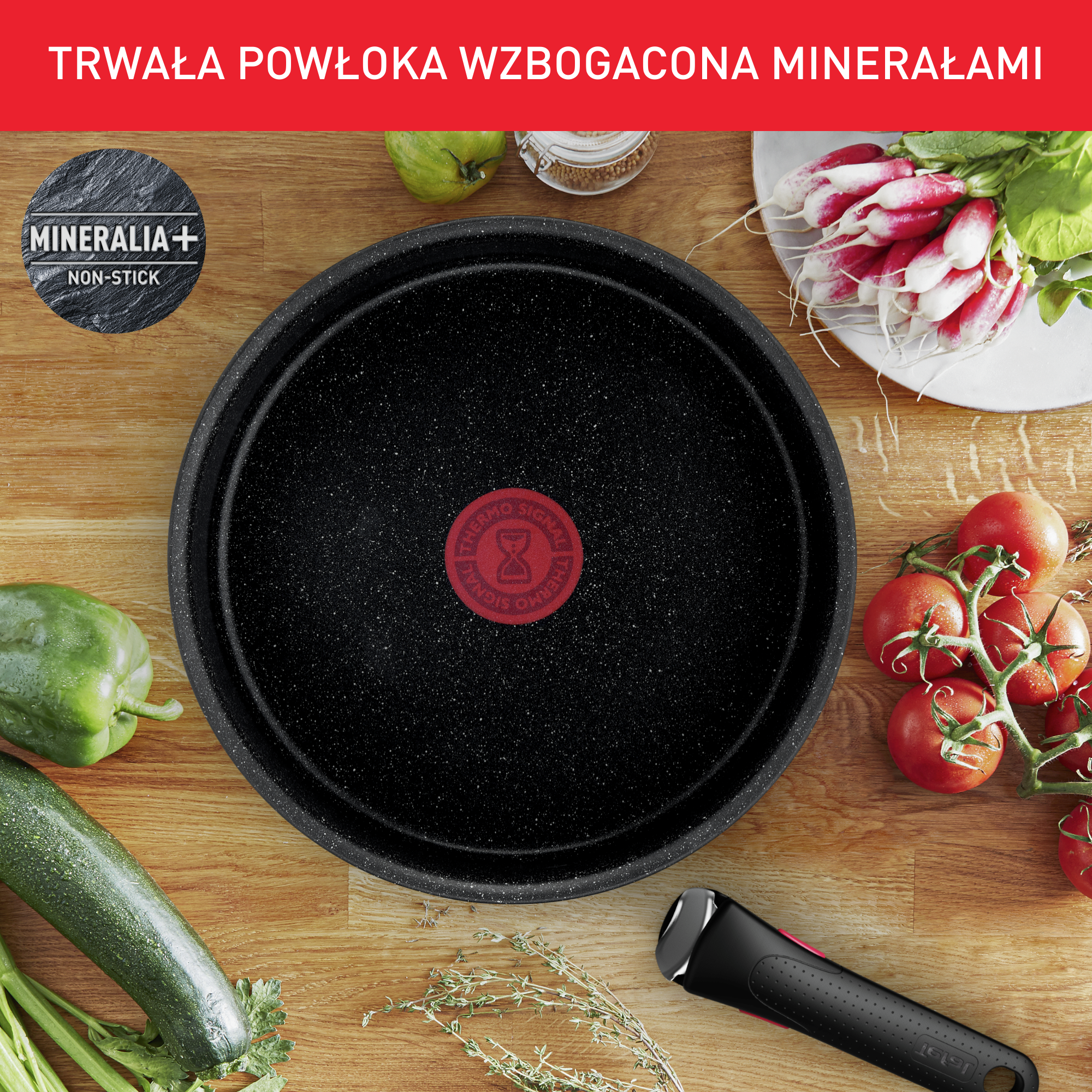 Zestaw patelni i garnków TEFAL INGENIO BLACK STONE - 13 elementów