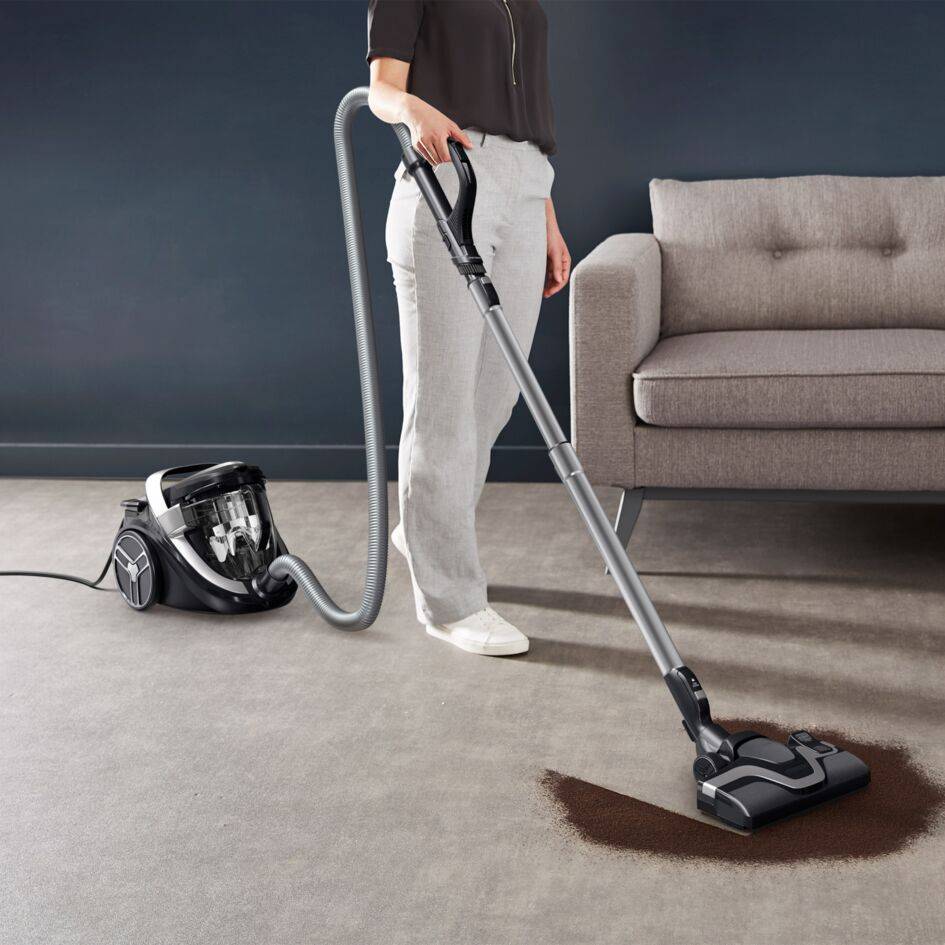 Tefal Silence Force Cyclonic Effitech, odkurzacz bezworkowy, 500 W, cichy, 2,5 l