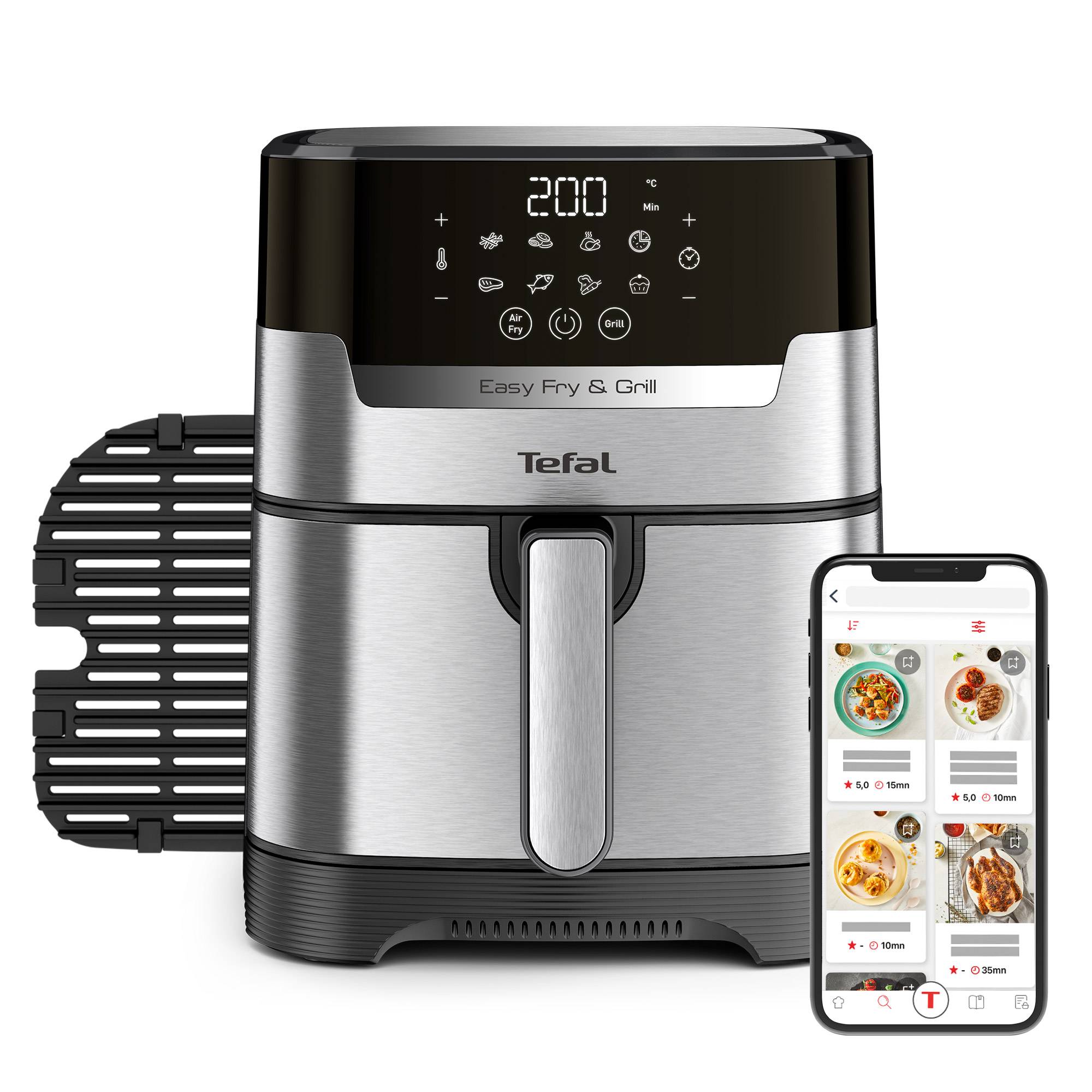 Wielofunkcyjna frytkownica beztłuszczowa TEFAL EASY FRY&GRILL EY505D