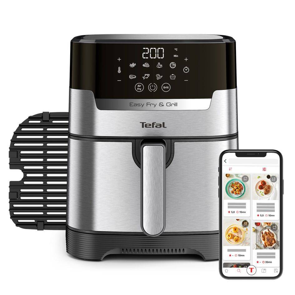 Wielofunkcyjna frytkownica beztłuszczowa TEFAL EASY FRY&GRILL EY505D