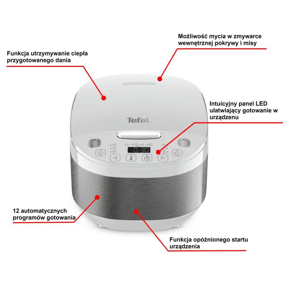 Multicooker TEFAL SimplyCook Plus 12 programów gotowania