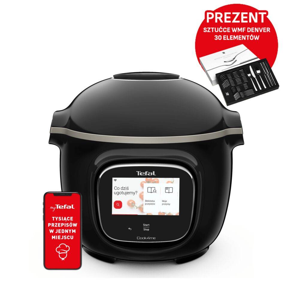 Inteligentny multicooker TEFAL COOK4ME TOUCH WIFI CY9128