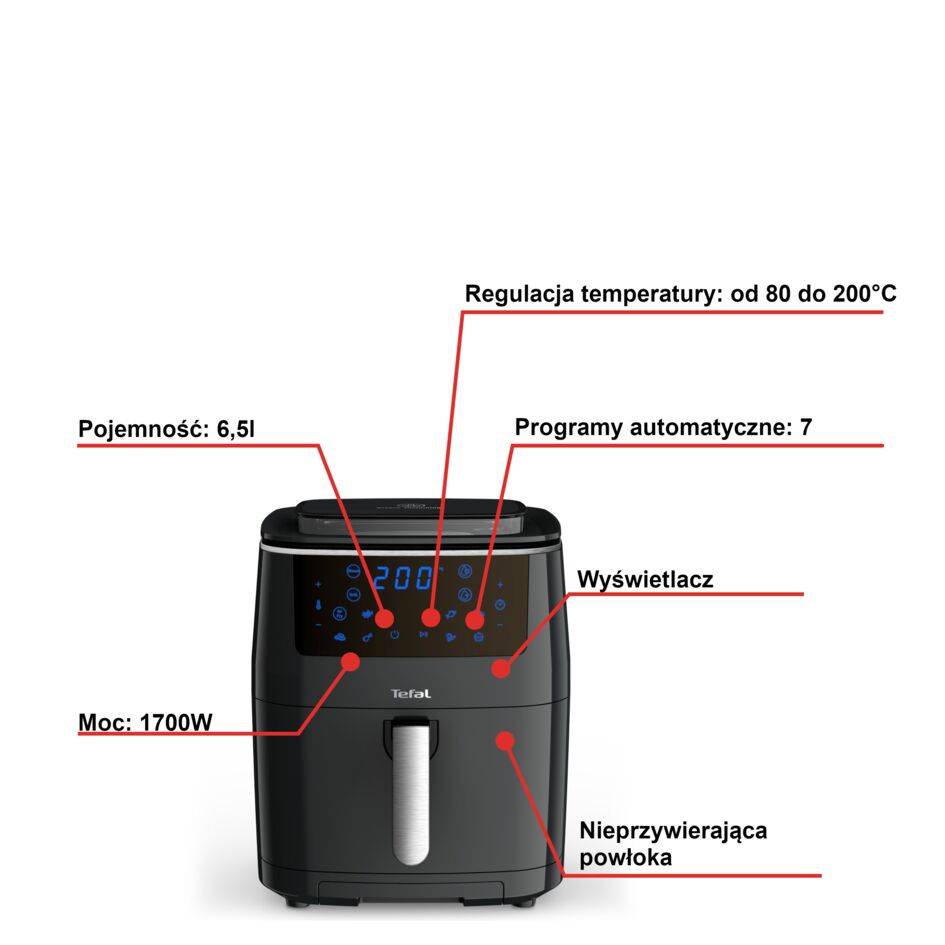 Frytkownica beztłuszczowa, Tefal Easy Fry Grill&Steam FW2018, funkcja grilla, gotowanie na parze