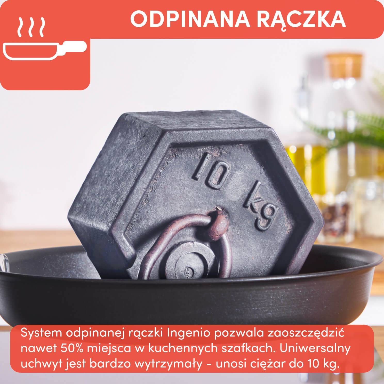 Zestaw patelni TEFAL INGENIO EASY COOK&CLEAN - 3 elementy